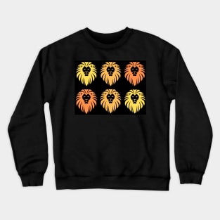 Yellow and orange lions Crewneck Sweatshirt